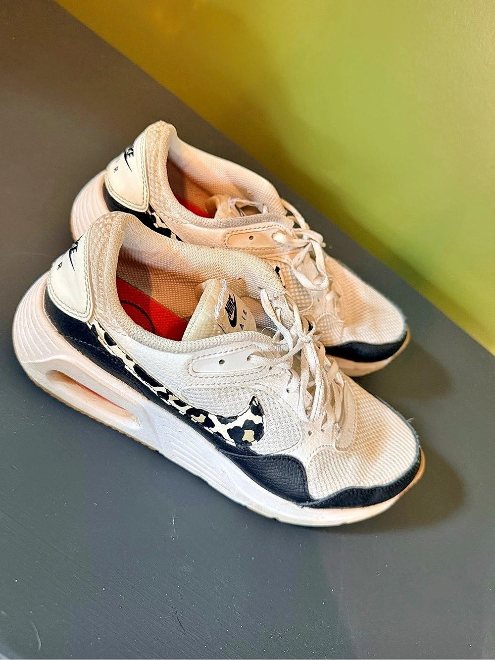 Nike Air Max SC White/Leopard Print Sneakers US Women’s 8
